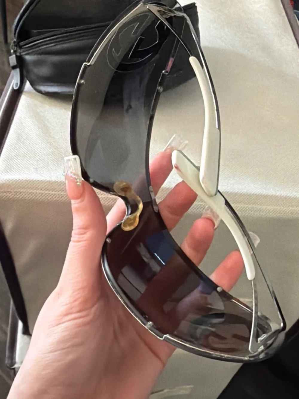Vintage Gucci Y2K Shield Sunglasses | Made in Italy | Case + Safilo Booklet